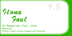 ilona faul business card
